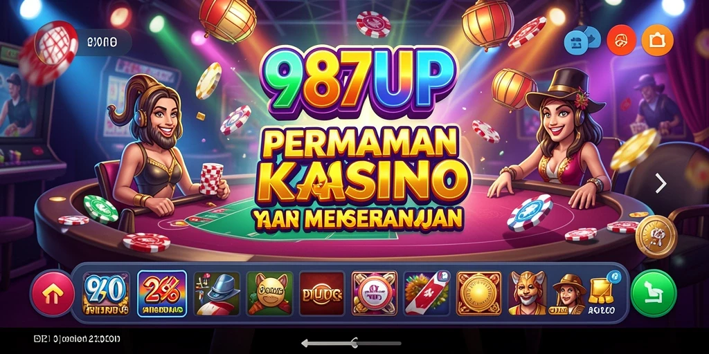 Screenshot permainan Kasino 987UP menampilkan grafis menarik dan gameplay seru.