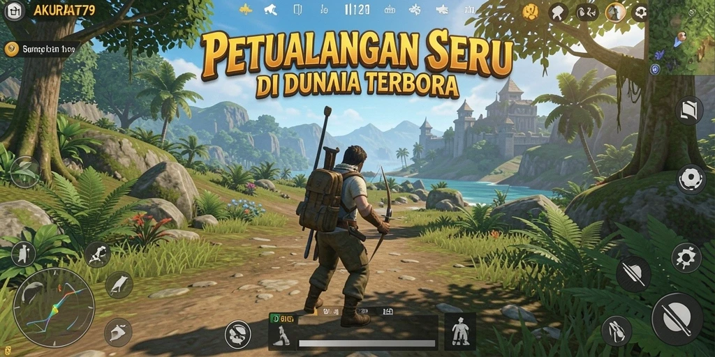 Tampilan gameplay menarik dari AKURAT79 dalam dunia terbuka.