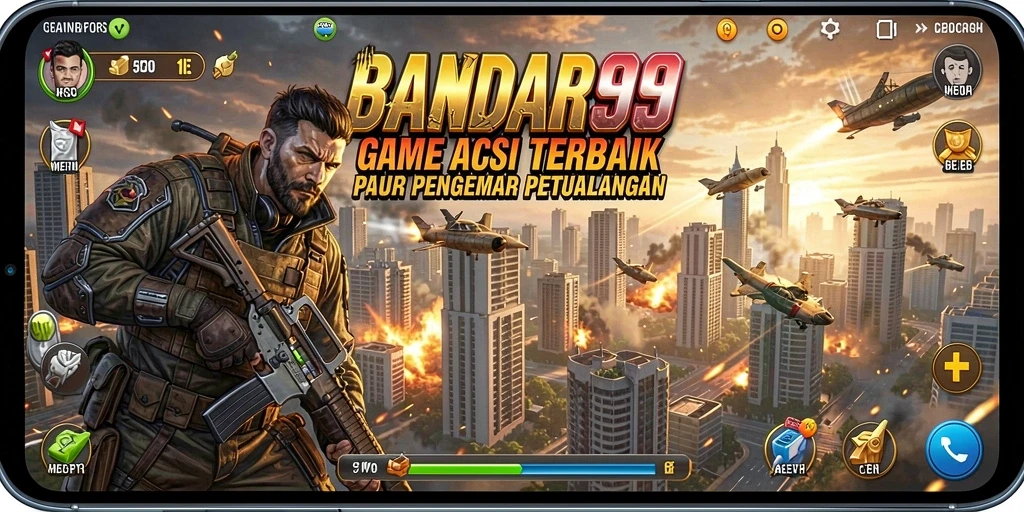 Tampilan aksi mendebarkan dalam permainan BANDAR99.