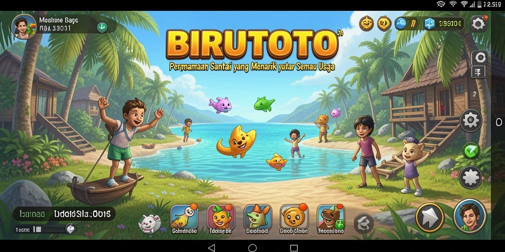 Tampilan menarik dari gameplay BIRUTOTO yang seru dan mengasyikkan.