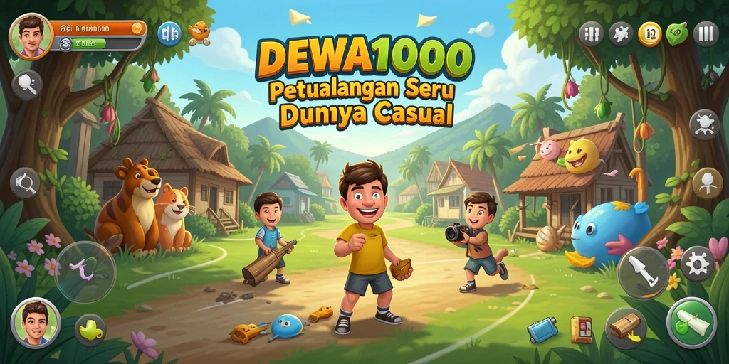 Screenshot gameplay DEWA1000 menampilkan aksi seru dan karakter menarik.