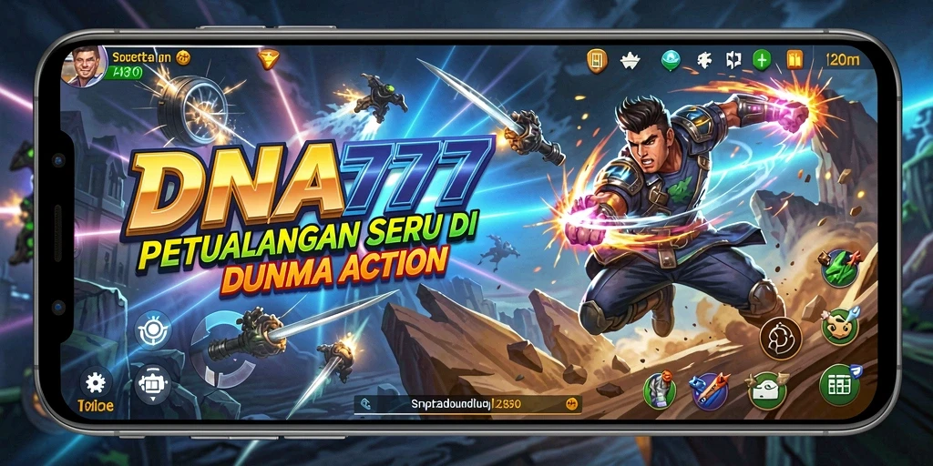 Tangkapan layar menunjukkan aksi seru dalam gameplay DNA777.