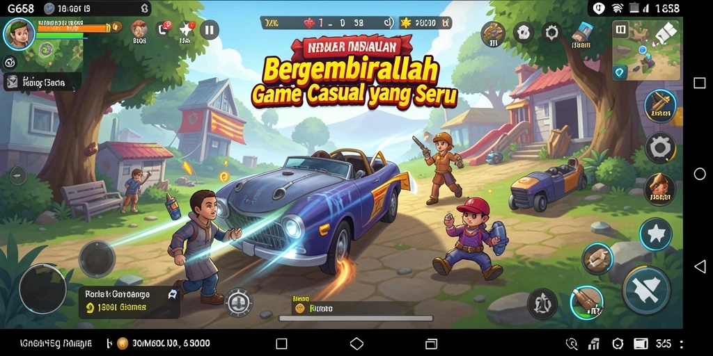 Screenshot dari gameplay G668 yang seru dan penuh warna.
