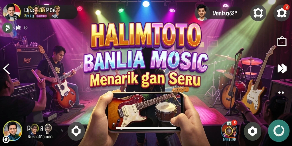 Tangkapan layar HALIMTOTO menampilkan gameplay musik yang seru dan interaktif.