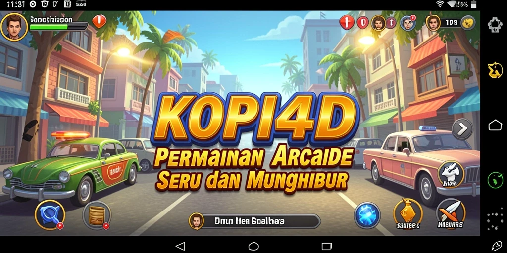 Screenshot menarik dari gameplay seru KOPI4D.