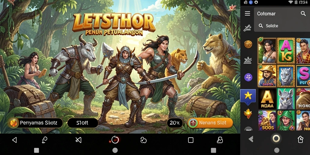Tangkapan layar menunjukkan pemain menikmati gameplay Slot yang mendebarkan.