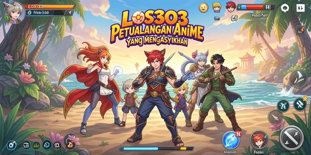 Tangkapan layar menunjukkan pertarungan karakter Anime yang mengesankan.