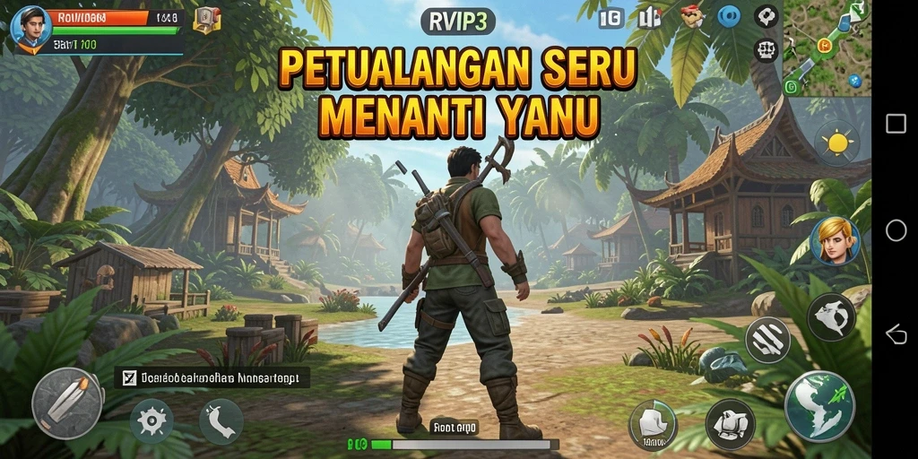 Gameplay RVIP3 yang menampilkan petualangan mendebarkan dan grafis menawan.