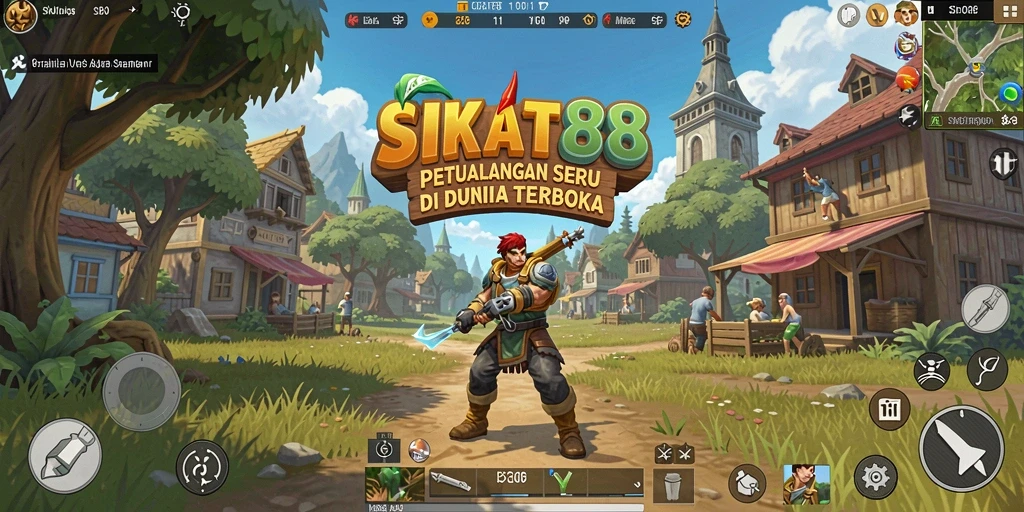 Tampilan gameplay yang menakjubkan dari SIKAT88 di dunia Open World.