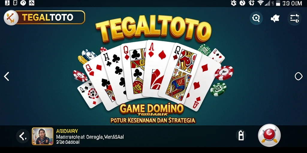 Tampilan gameplay menarik dari TEGALTOTO dengan suasana Domino yang seru.