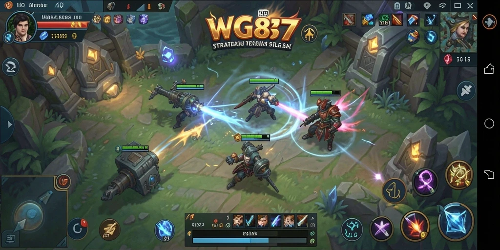 Tampilan menarik dari gameplay strategis WG87 yang penuh aksi.