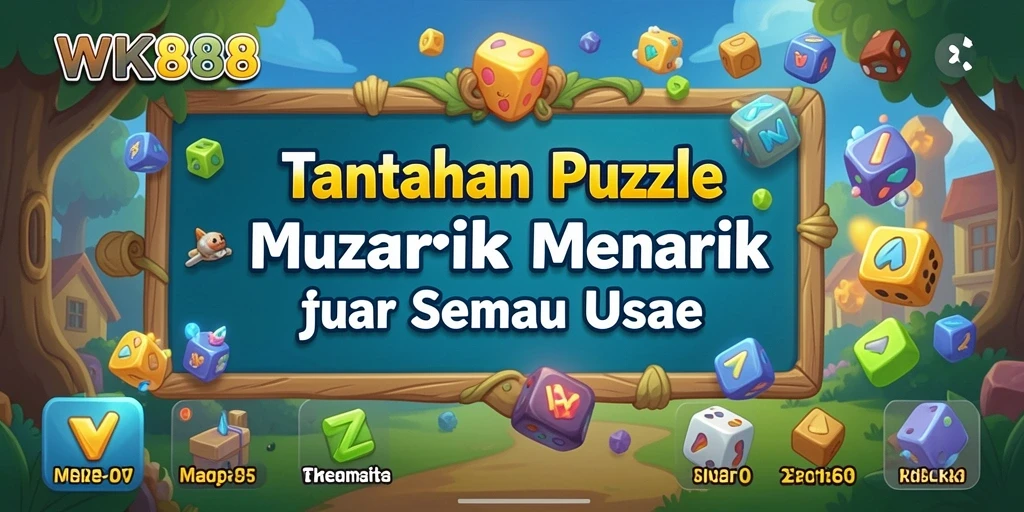 Tampilan gameplay <strong>WK888</strong> dengan tantangan puzzle yang seru dan interaktif.